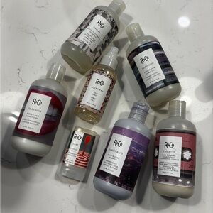 R+Co Hair Products Collection - Black, White, Purple, Red